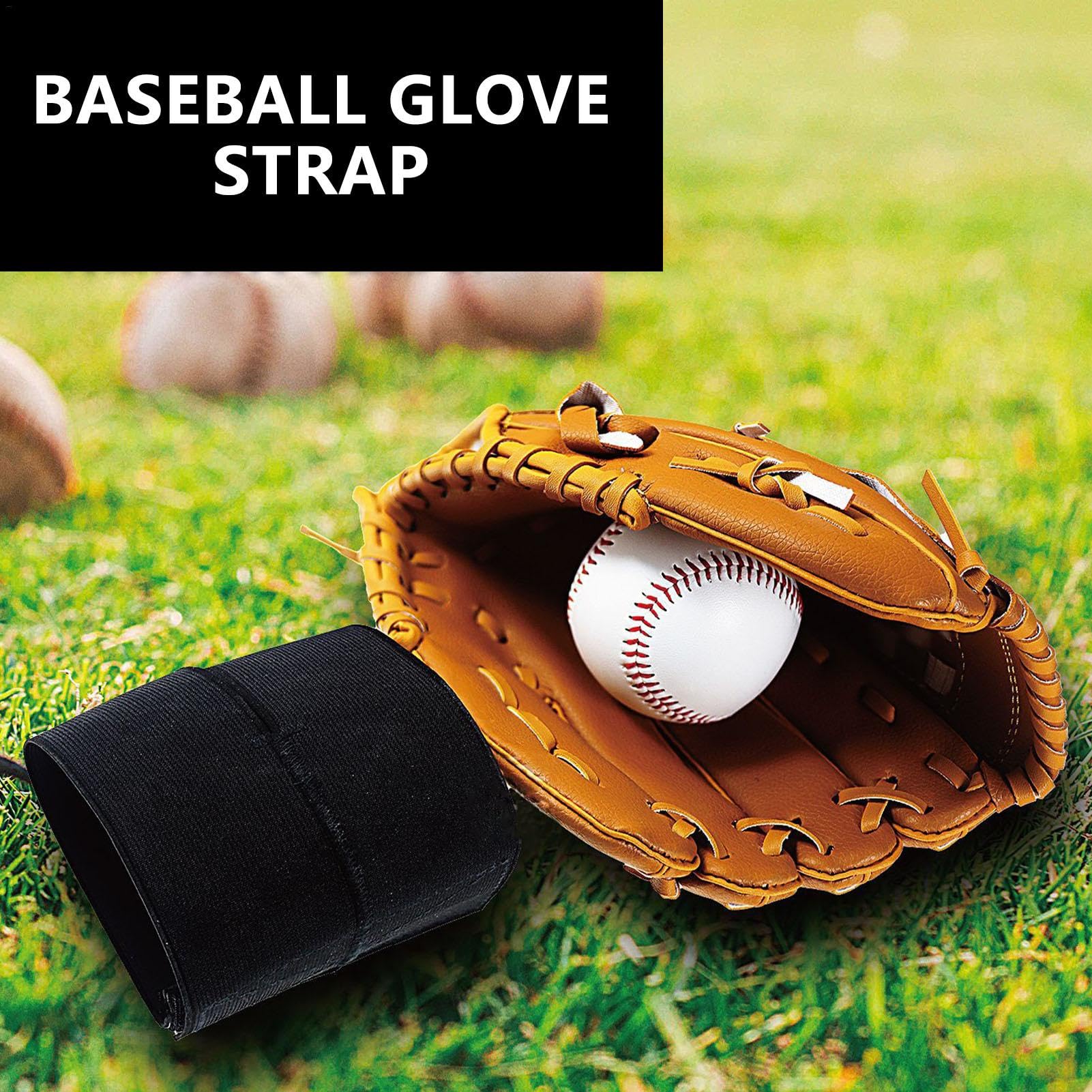 Enveloppe de de baseball, enveloppement élastique pour gants de softball, gants noirs pour fixer et façonner les gants, accessoires doux pour joueurs de baseball et de softball