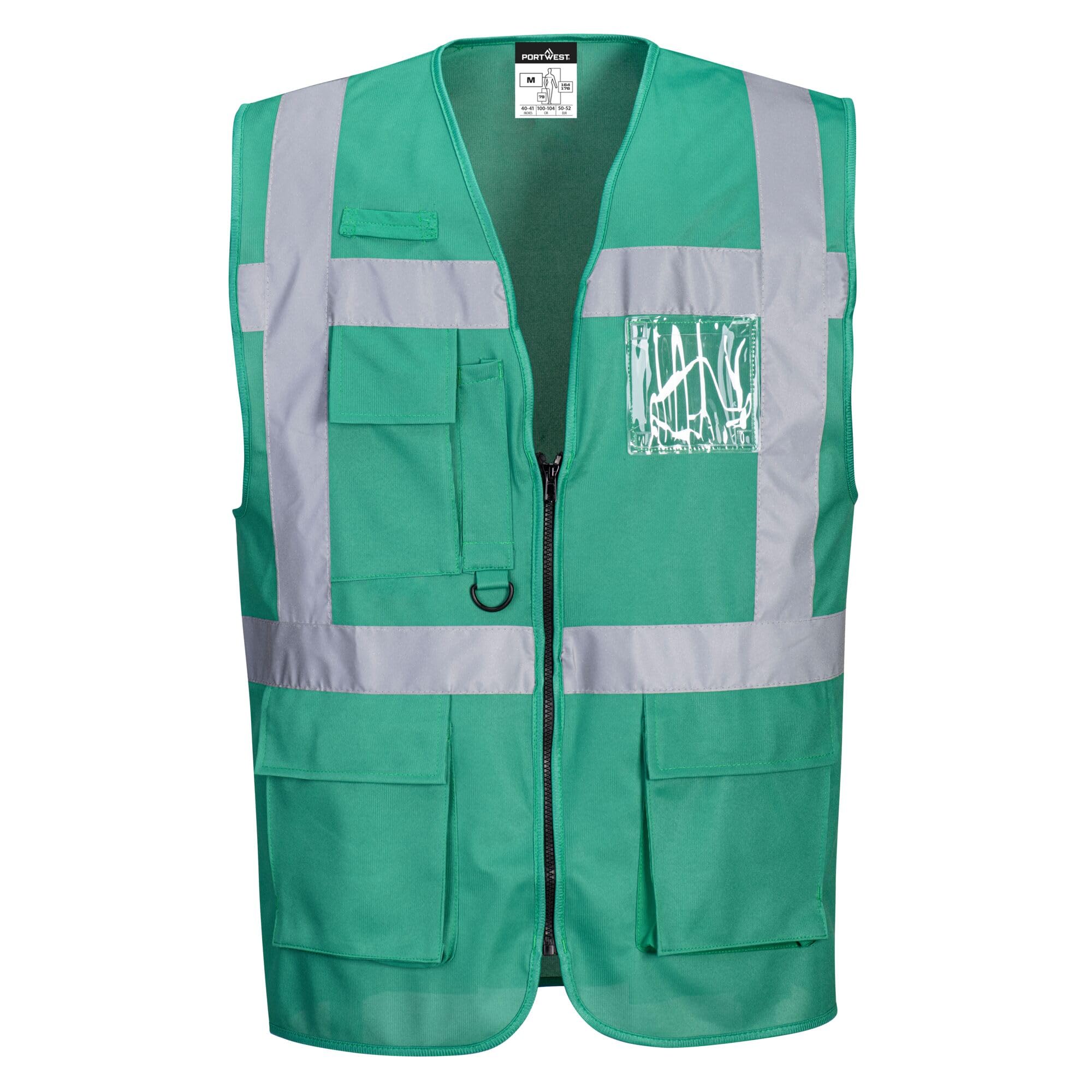 Portwest Chaleco Iona Executive, Tamaño: XL, Color: Verde botella, F476BGRXL