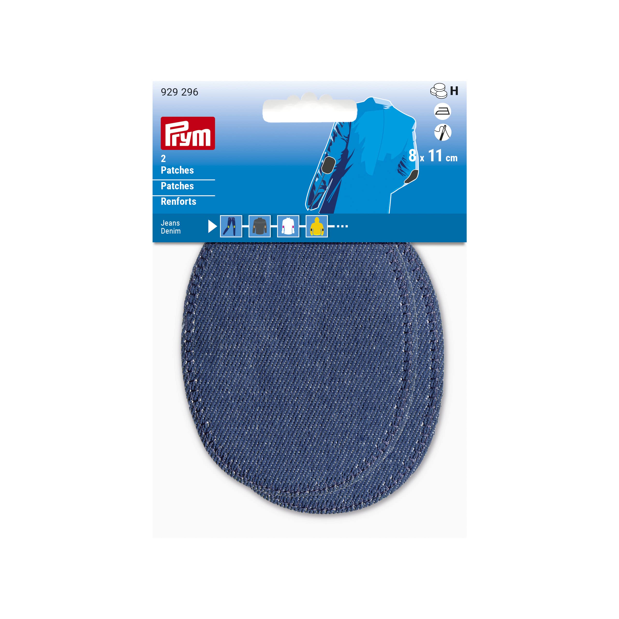 Patches Denim (Ironing) 8x11cm d'blue