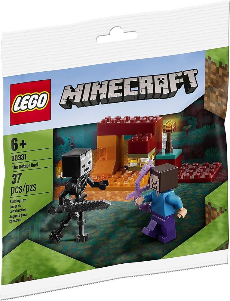 THE NETHER  LEGO Minecraft The Nether Duel Building Set for Young Gamers