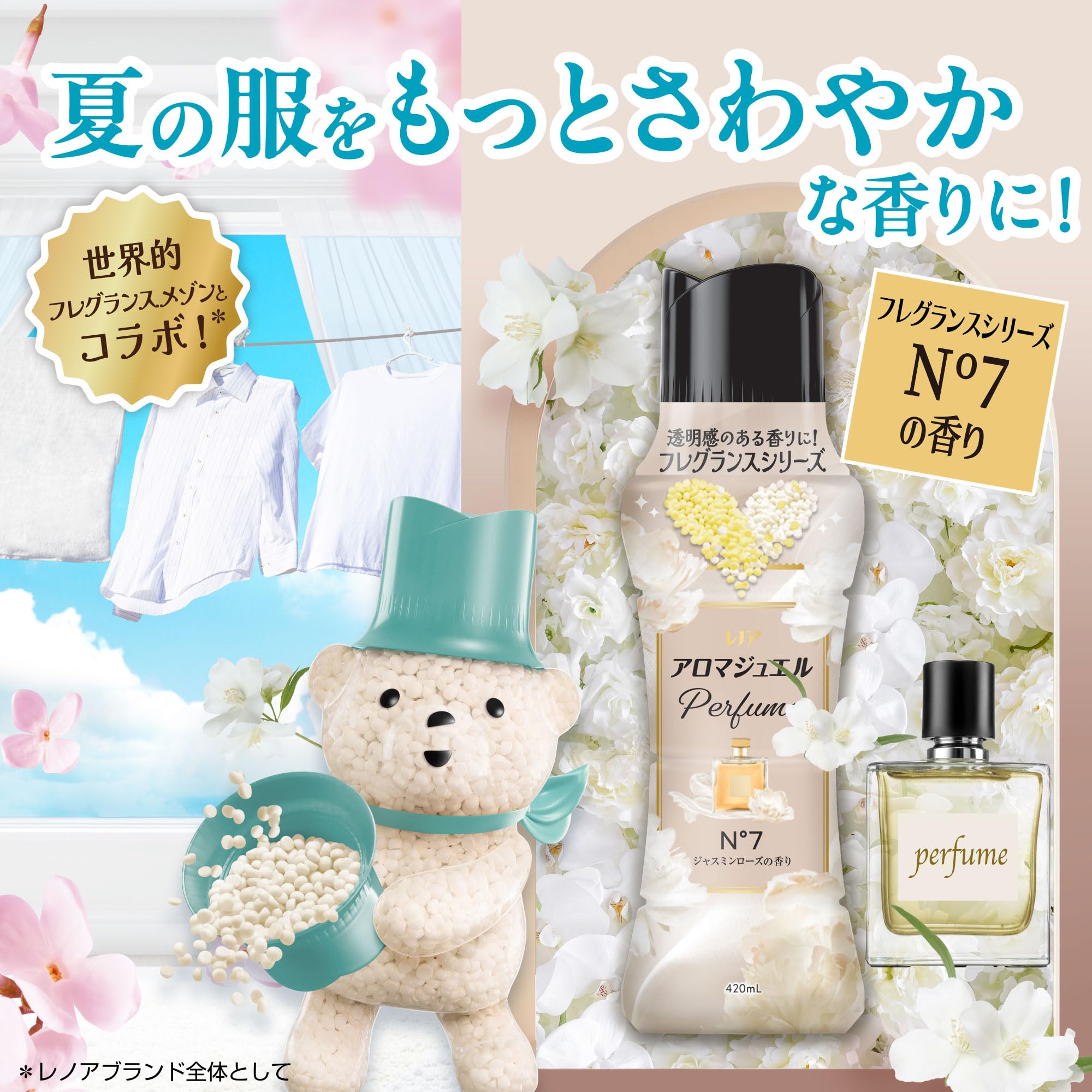 Amazon | レノア アロマジュエル Perfume N°7 香り付けビーズ