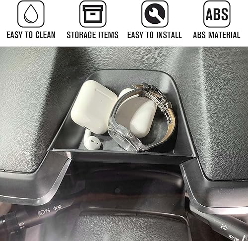 Miniatura 6 de JeCar Organizador de almacenamiento para consola central de tablero de Camaro compatible con Chevrolet Chevy Camaro 2016-2022, accesorios interiores