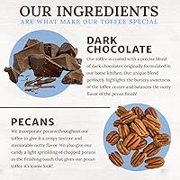 Vista 4 de Chapel Hill Toffee Caramelo de nueces y chocolate oscuro, 2 onzas