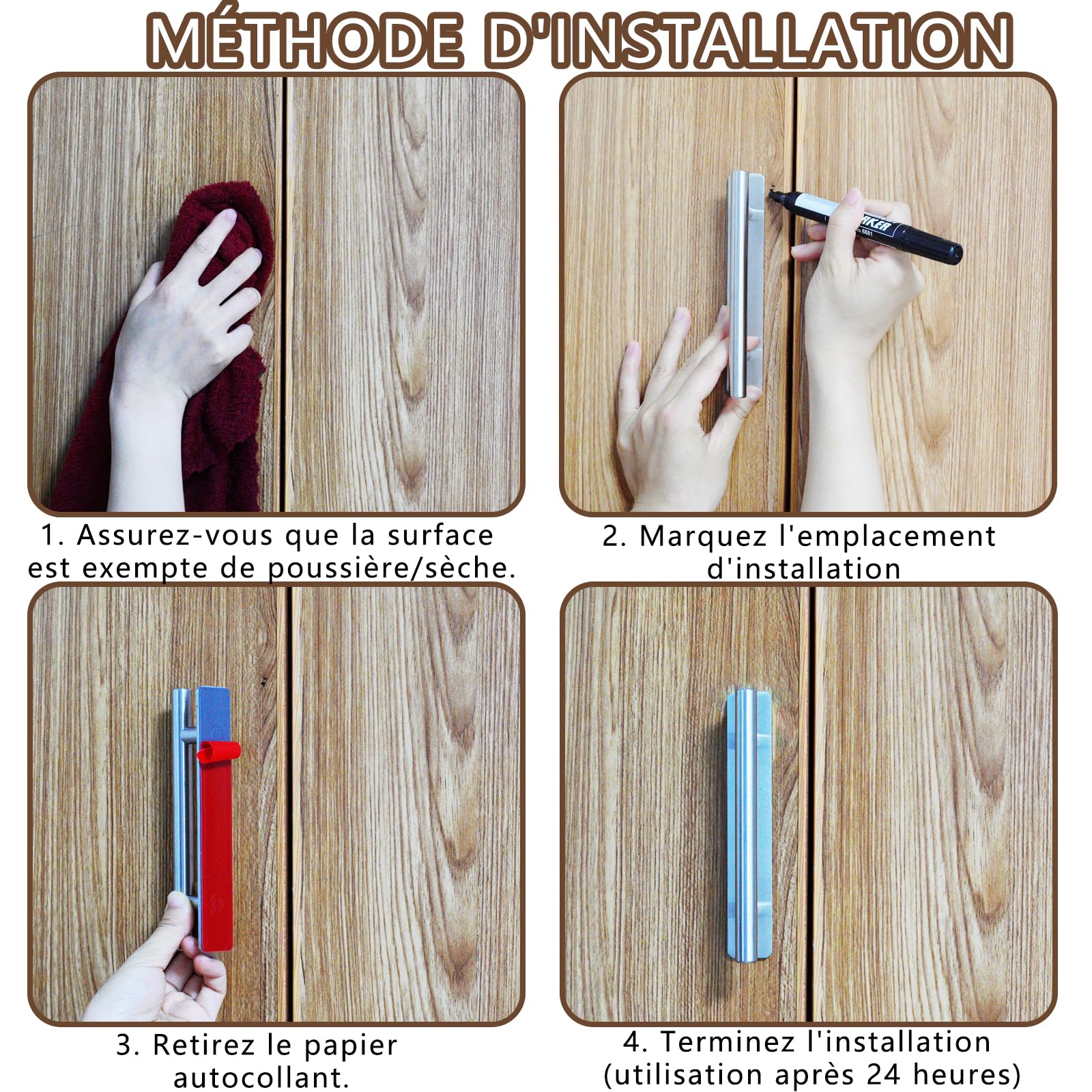 6 Pcs Armoire De Cuisine Boutons En Céramique De Porte Armoire Poignée Poignées-Boutons Commode