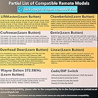 Vista 3 de Teclado remoto universal para apertura de puerta de garaje, repuesto para Chamberlain Liftmaster Genie Lineal Multi-Code Sears Craftsman Stanley