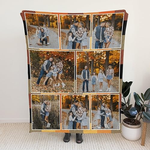 Miniatura 4 de Manta personalizada con foto, mantas de pollo personalizadas para niña, regalo de niño, manta familiar personalizada de franela polar con foto y