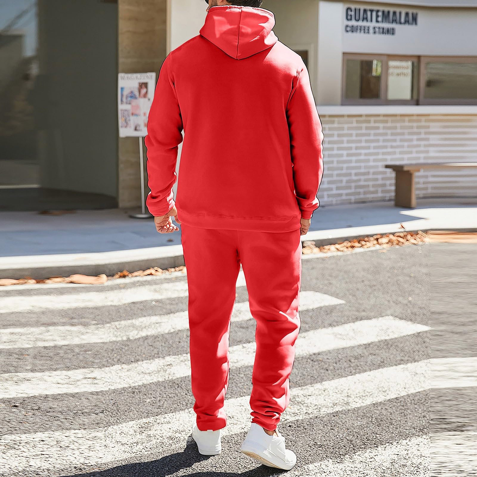 Tuta Uomo Completa Tuta Running Uomo Tute Da Ginnastica Da Donna 3Xl Cotone Con Cappuccio Felpata Completo Invernale Tempo Libero Completa Donna Inverno Jogging Track Suit for Men Taglie forti