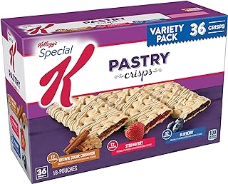 Kelloggs Special K Pastry Crisps Variety Pack 15.84 oz Box, 36 Crisps (1 Pack)