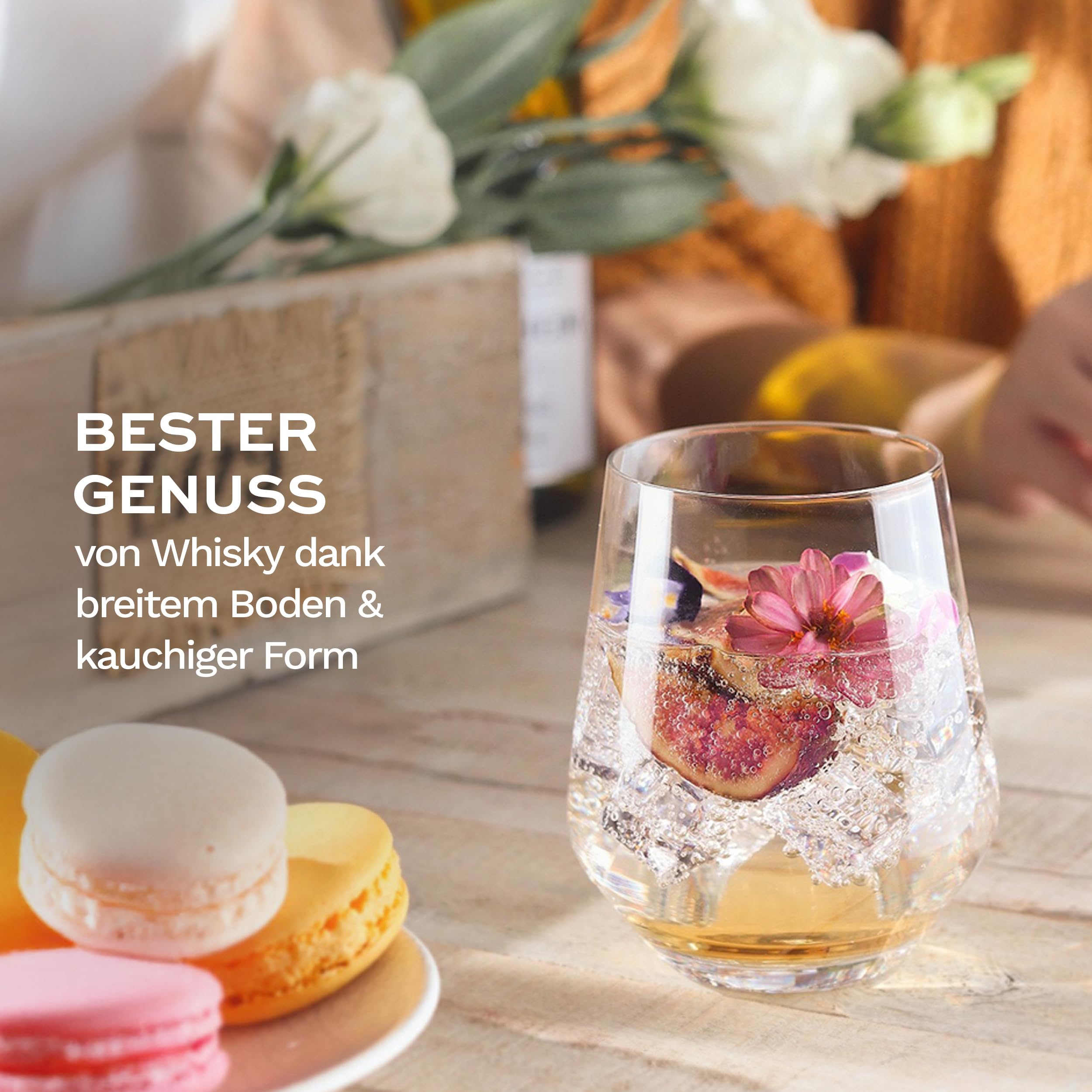 Stölzle Lausitz Quatrophil Whisky Gläser D.O.F. 6er-Set – Hochwertige Whiskybecher in zeitlosem Design – Whiskey Tumbler aus bleifreiem Kristallglas – Spülmaschinen- & Stoßfest – Bild 4