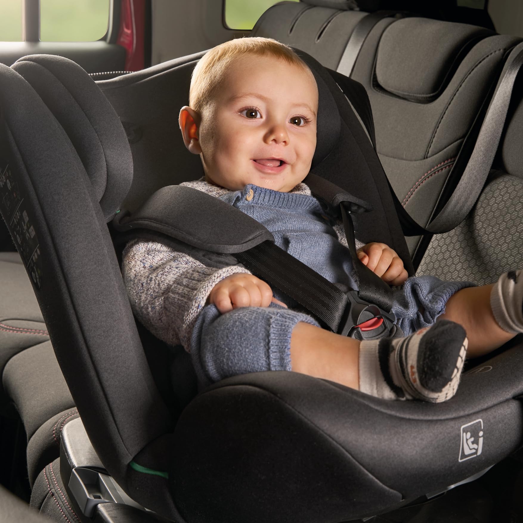 MS BabyWorld – CORFÚ – Seggiolino auto I-Size Gruppo 0/1/2/3 | 40-150 cm | Isofix e Top Tether | Dalla nascita ai 12 anni (0-36 kg) | In senso contrario di marcia fino a 18 kg | Girevole a 360º