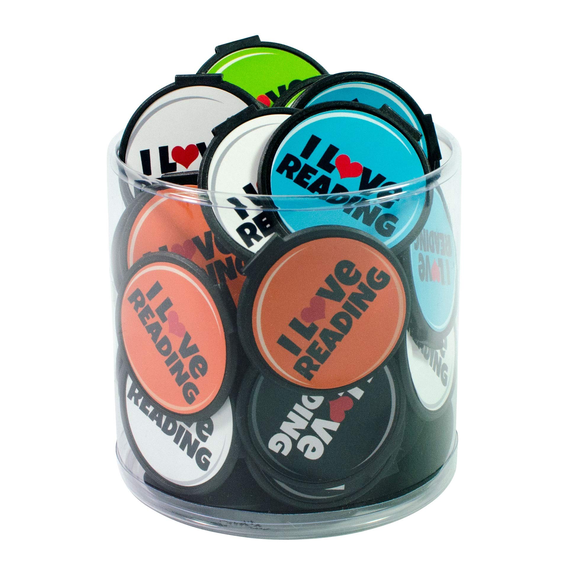 Reading Rewards I Love Clip Over The Page Bookmarks - 75 Pack - Bulk Bookmarks for Kids Girls Boys. Perfect Student Incentives Prizes Party Favors Classroom & Awards!