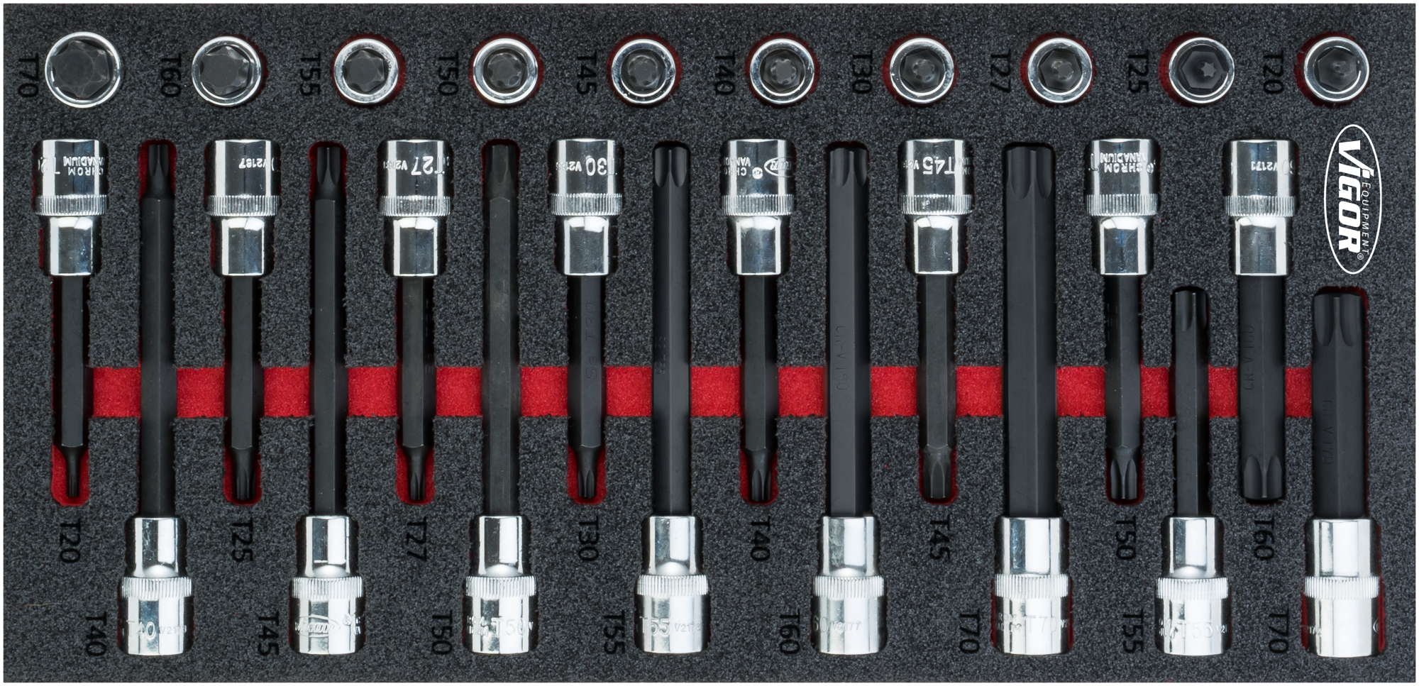 Vigor Zestaw wkrętaków Torx, 1 sztuka, V5095
