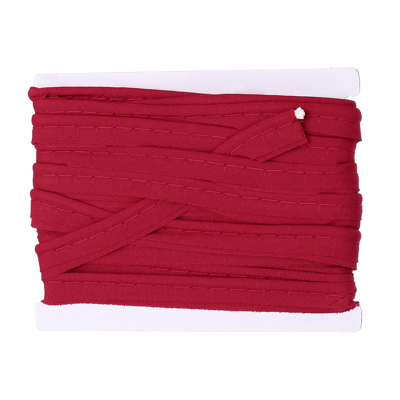 sourcing map Piping Trim Bias Tape, 3/8 Inch 6 Yards Cotton Folding Binding Tape with Welting Cord, Decorative Sewing Trim for Home Decor Sewing DIY Crafting Clothing Fabric Edge, Brown Red