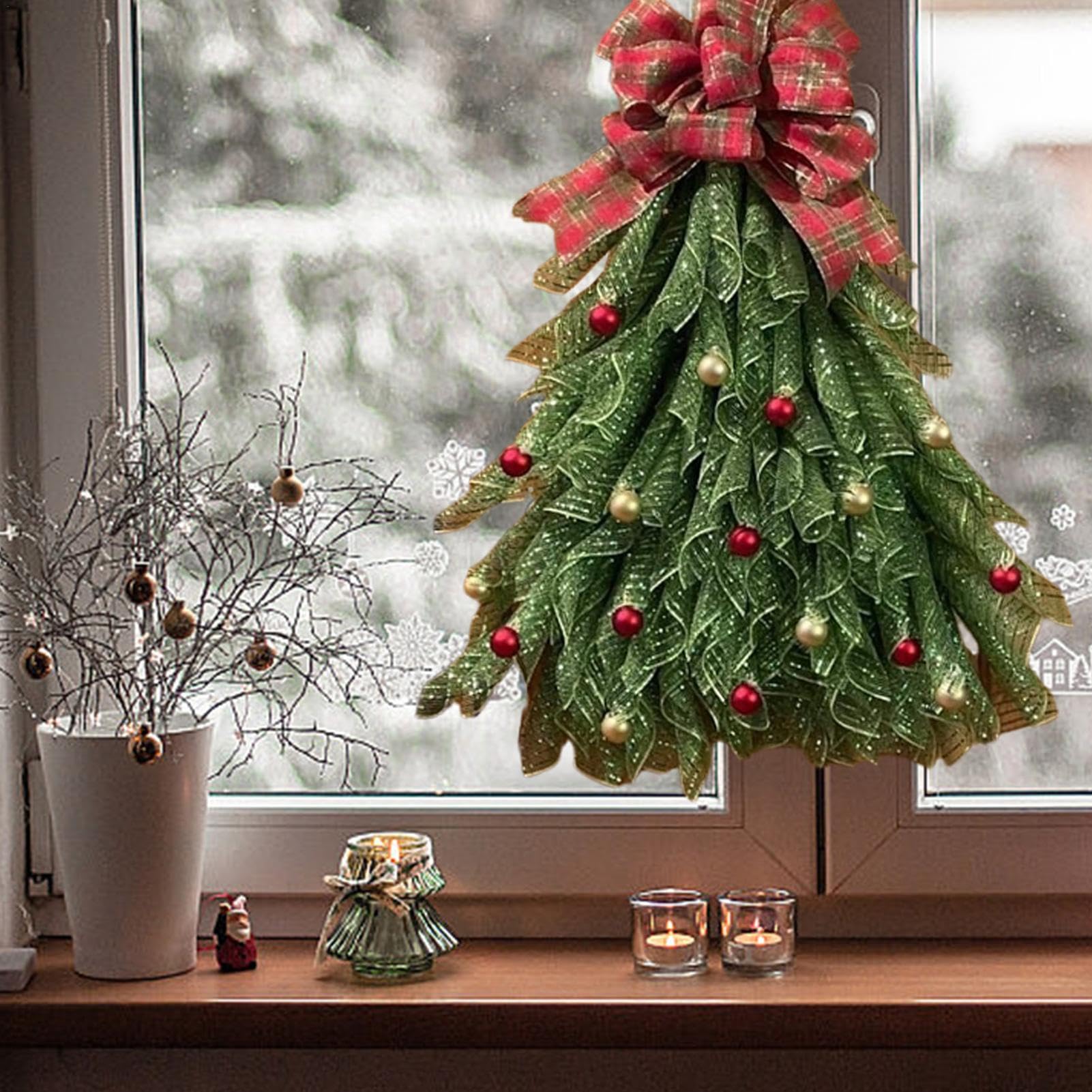 Amazon.co.jp: クリスマス ツリー ドア リース、クリスマス リース