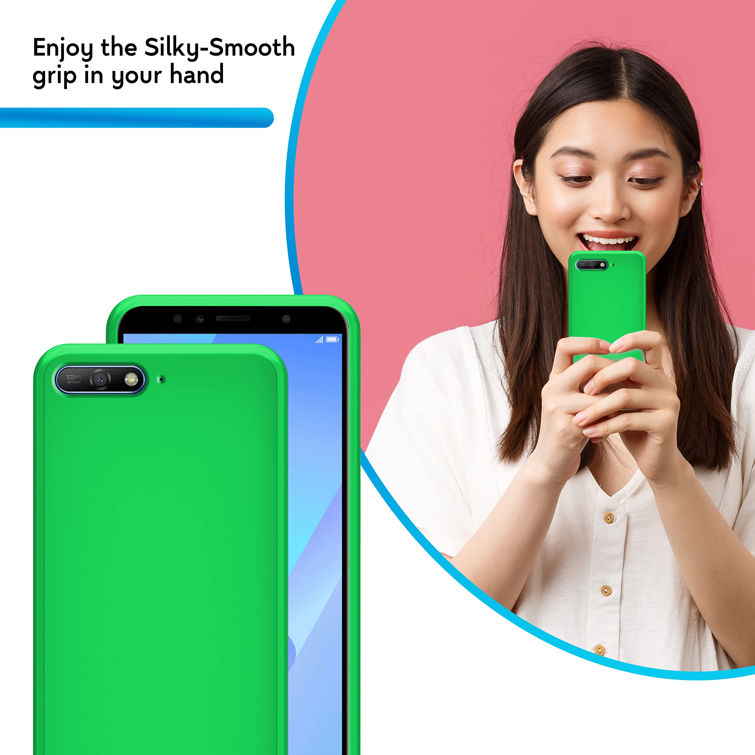 N NEWTOP Cover Compatibile per Huawei Y5 2019, Custodia TPU Soft Gel Silicone Ultra Slim Sottile Flessibile Case Posteriore Protettiva (Nero