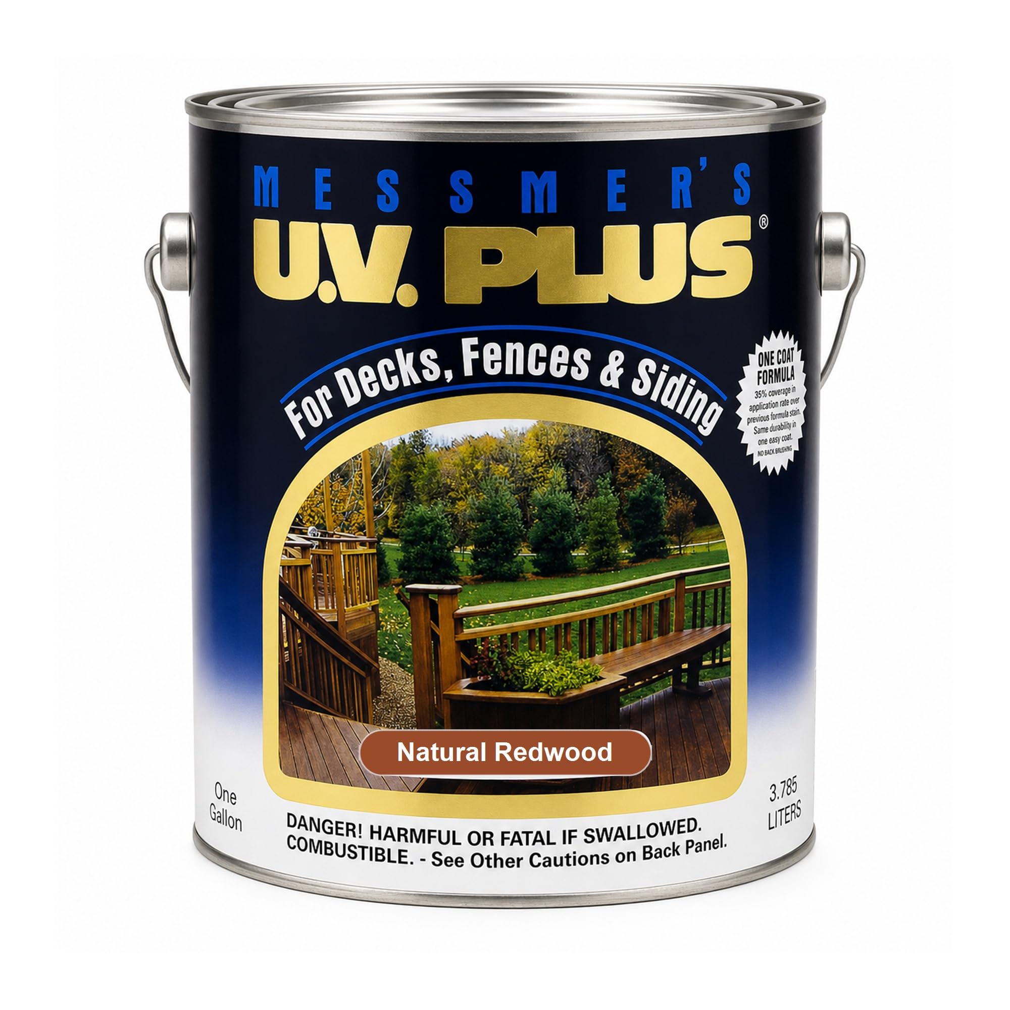 MESSMER'S CMC-503-1 Gallon Redwood UV Plus Oil Based Wood Finish