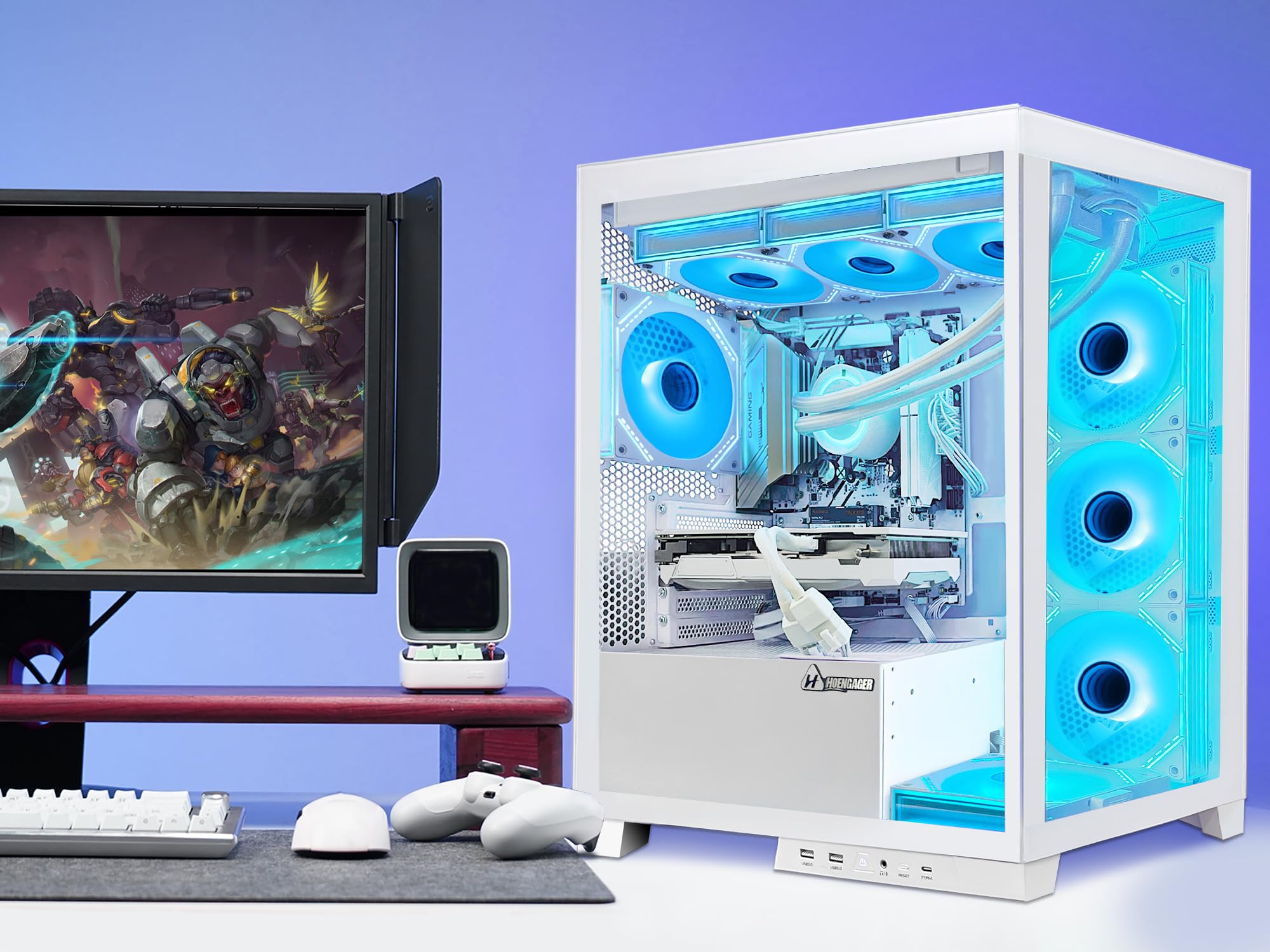 Amazon.co.jp: HOENGAGER Castle Gaming PC AMD Ryzen 7 7800X3D 4.2 