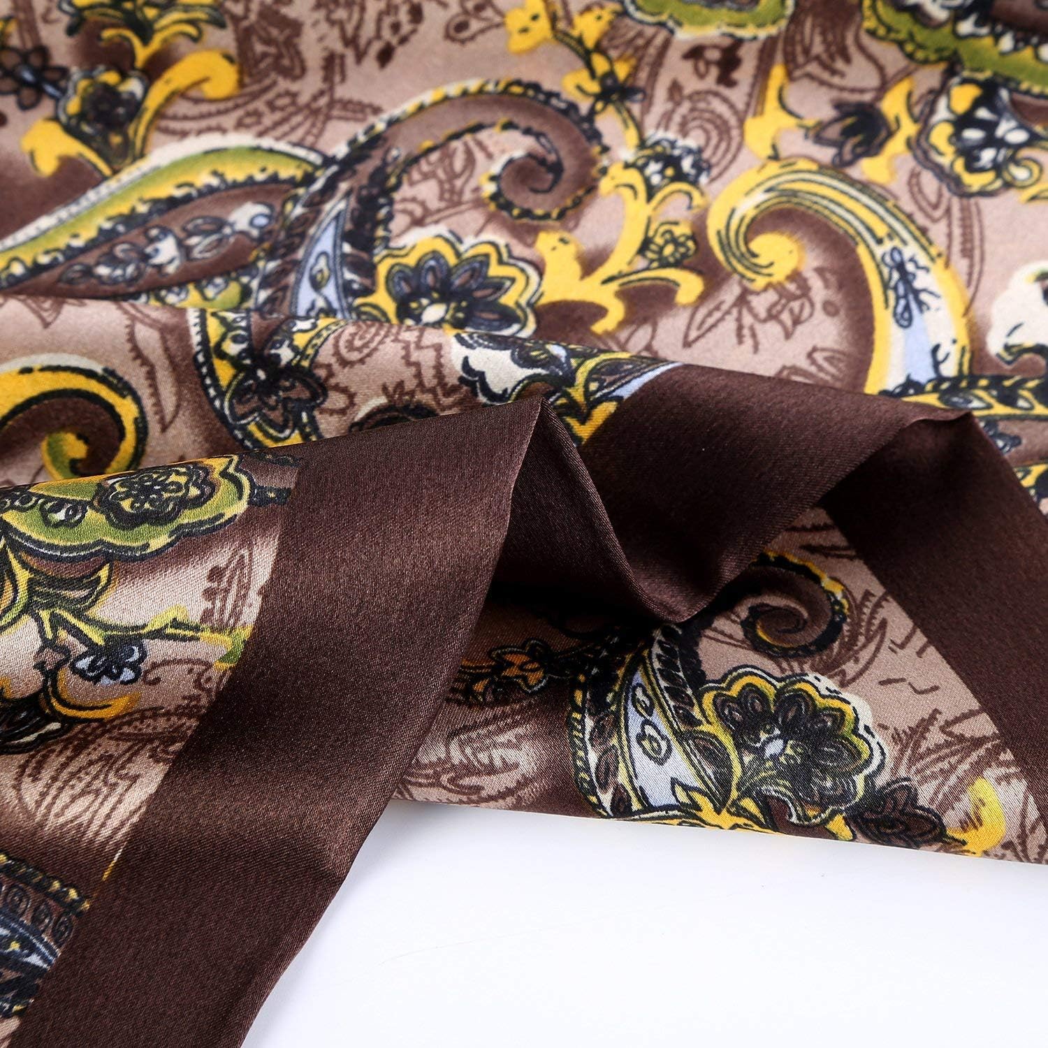 Foulard en Soie Vintage pour Homme, 100% Pure, Motif Classique, Double Couche, imprimé Gentleman