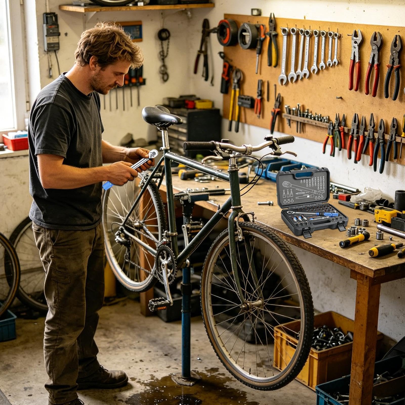 Générique Kit chiave dinamometrica per bicicletta 1/4" regolabile
