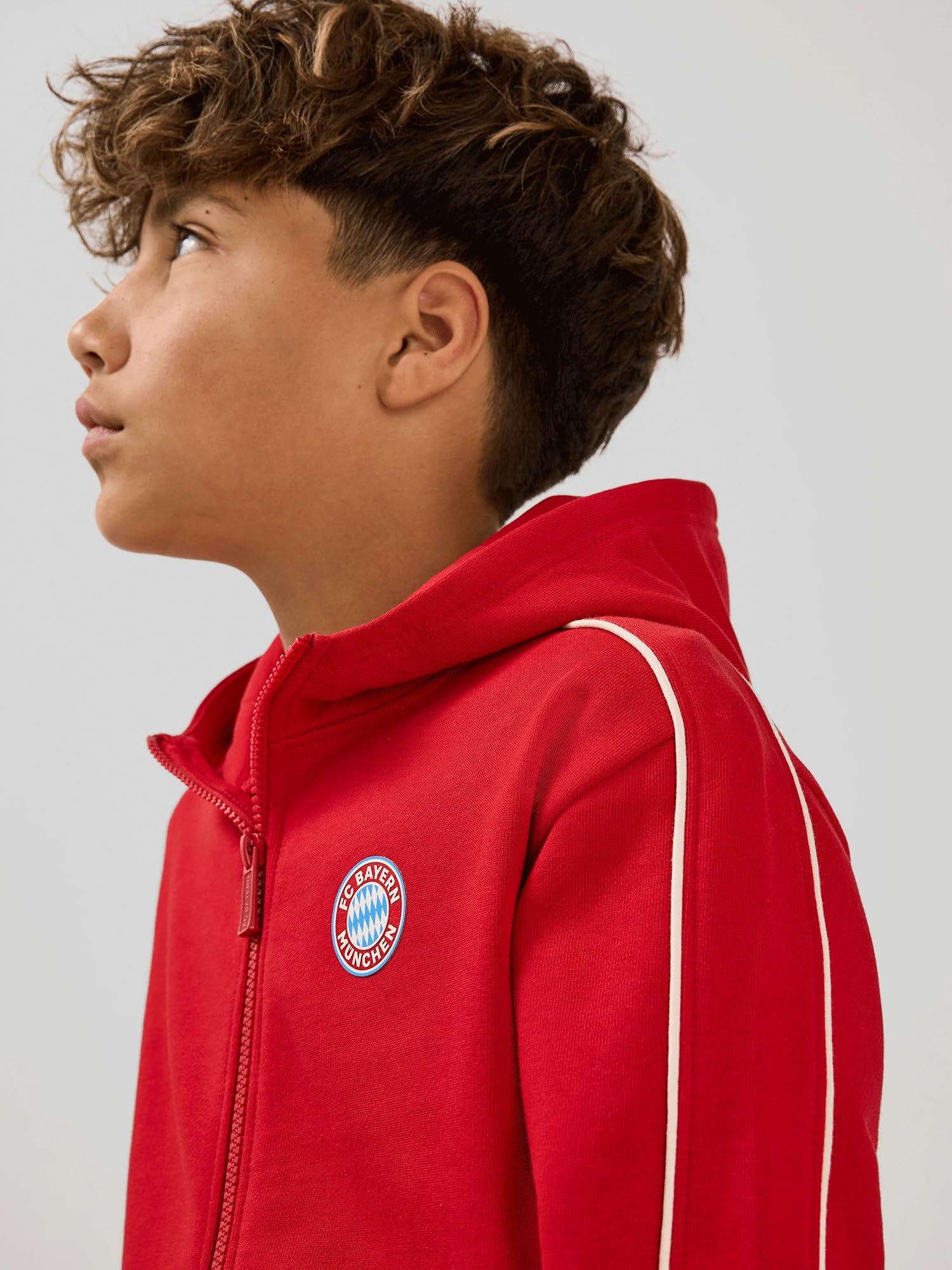 FC Bayern München | Zip-Hoodie Essentials | Kinder | Rot