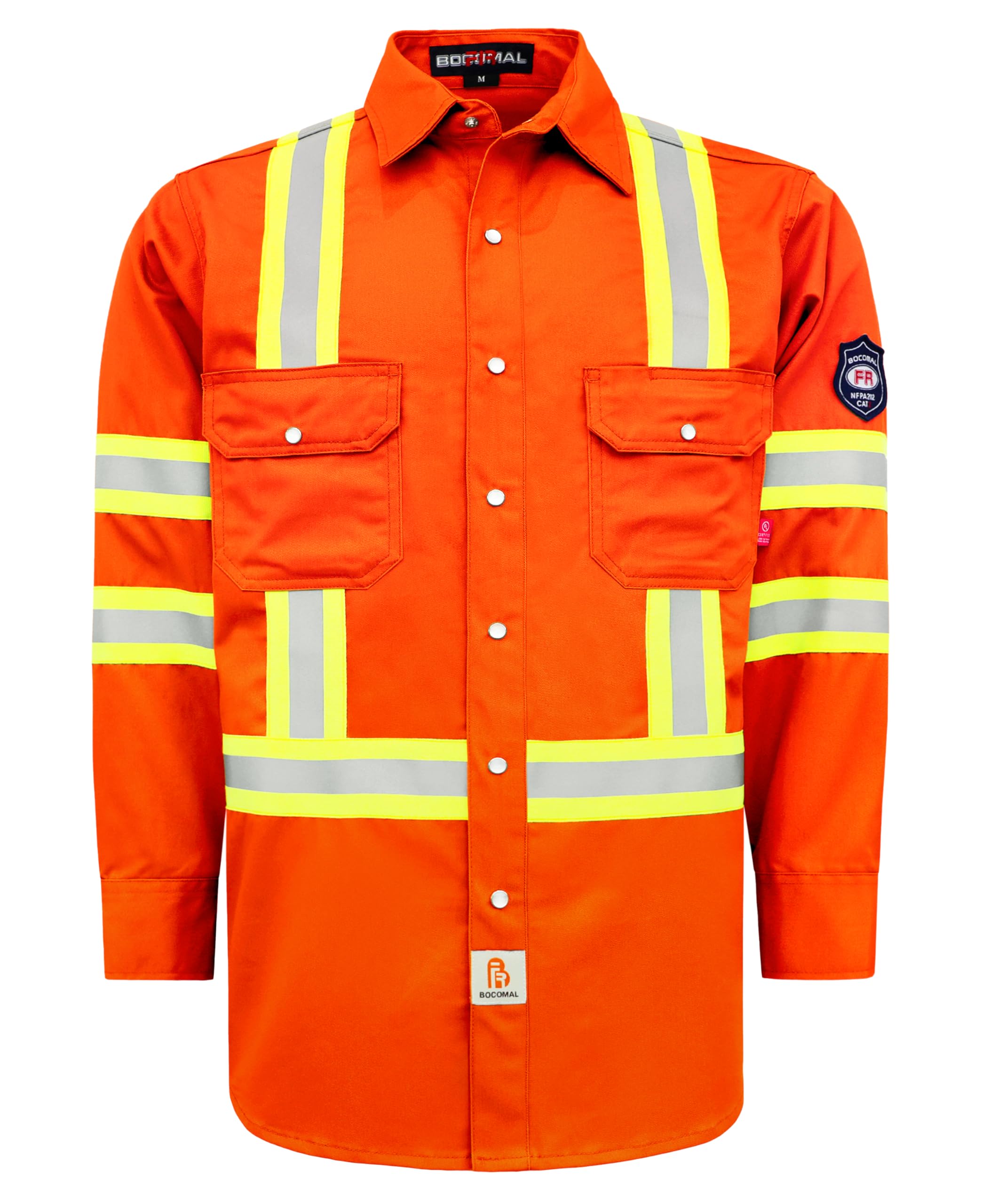BOCOMAL - Camisa de soldador ligera, resistente al fuego, para hombre, 177 g
