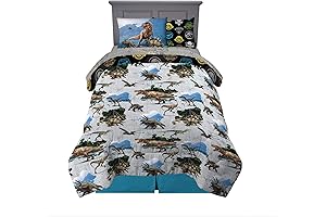 Franco Kids Bedding Super Soft Jurassic World Comforter and Sheet Set