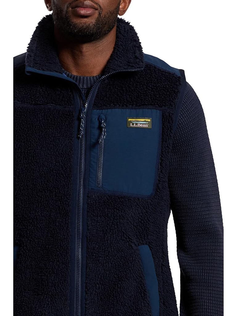 Navy L.L.Bean Bean's Sherpa Vest Regular