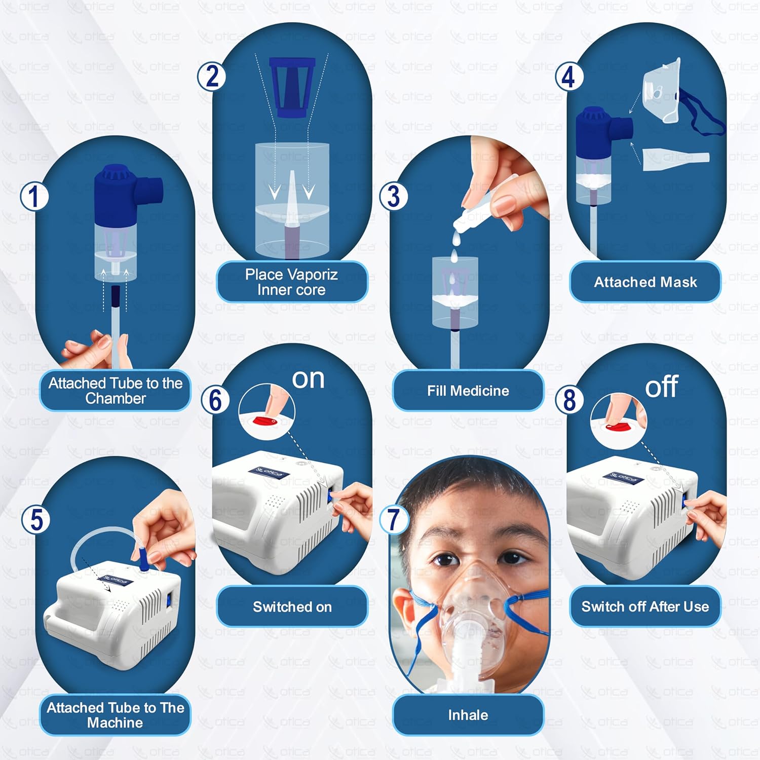 Otika USA Nebulizer Machine for adults and baby 24 -month warranty - Kit Compressor Nebulizer Machine Home Use Home Use Tour with 1 set with portable nebulizer machine Otika USA Nebulizer Machine for adults and baby 24 -month warranty - Kit Compressor Nebulizer Machine Home Use Home Use Tour with 1 set with portable nebulizer machine