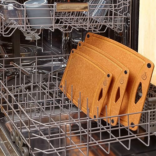 Miniatura 11 de Mercer Culinary Tabla de cortar compuesta de 14 916" x 10 1316", con pies antideslizantes y ranura para jugo, mediana