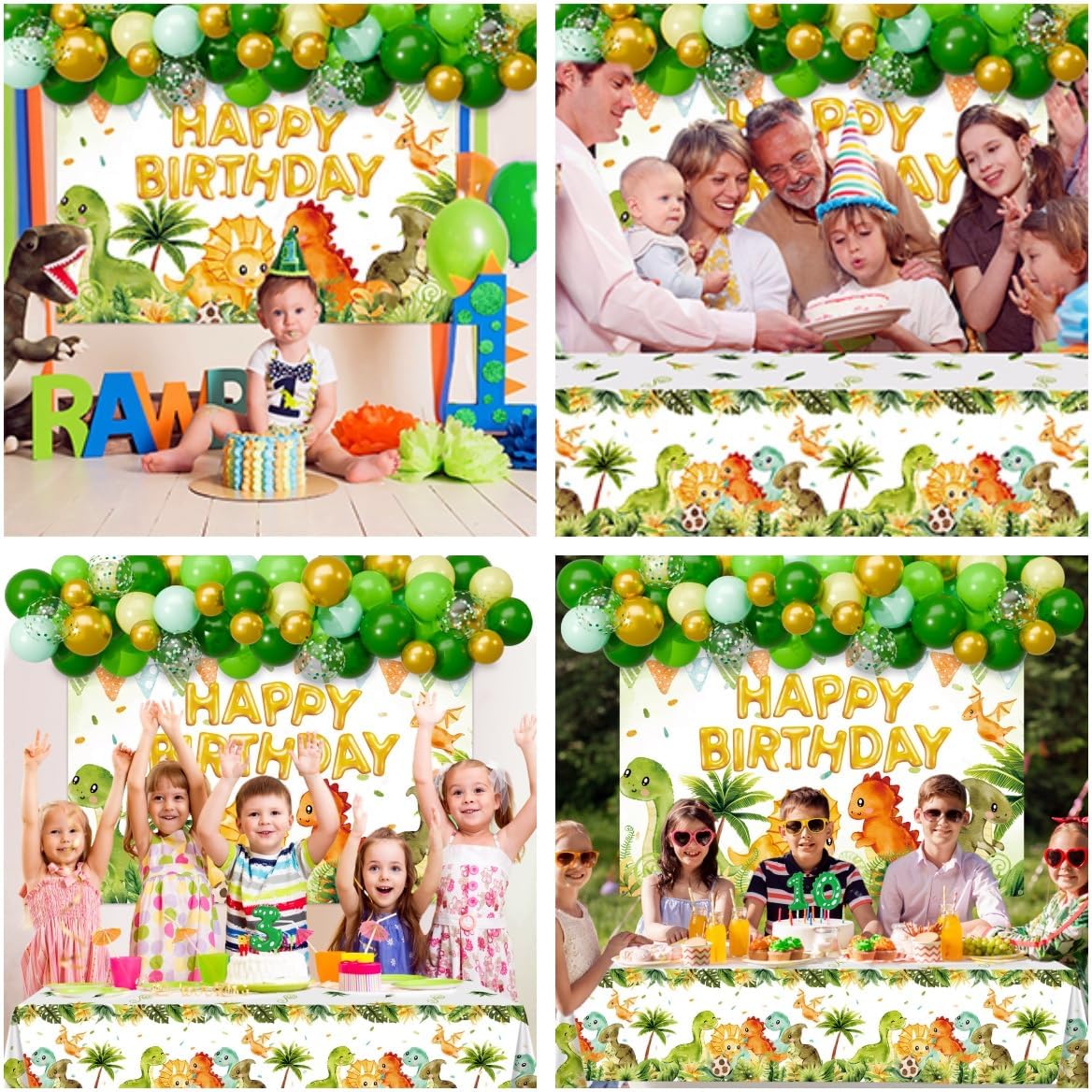Dinosaur Birthday Decorations, Dino Birthdays Party Supplies for Kids image 2