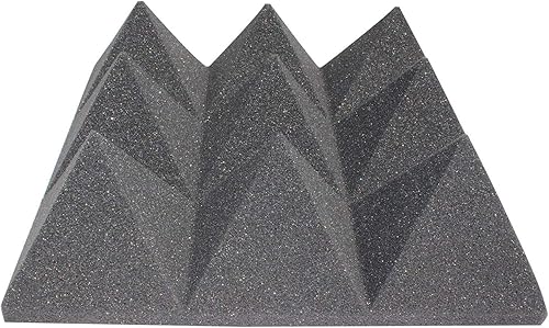 Espuma acústica piramidal a granel para aislamiento acústico de estudio y amortiguación de sonido, paquetes de 48 pies cuadrados disponibles en