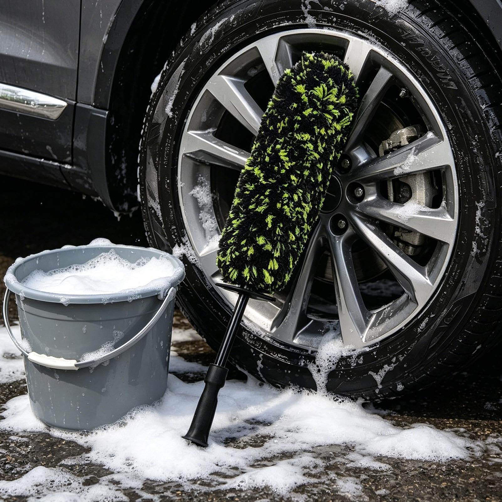 Brosse de Nettoyage pour Jantes de Voiture Outil Detailing Auto Pour Roues, | Brosse de Nettoyage pour Jantes pour Extérieur de Berlines SUV et Véhicules