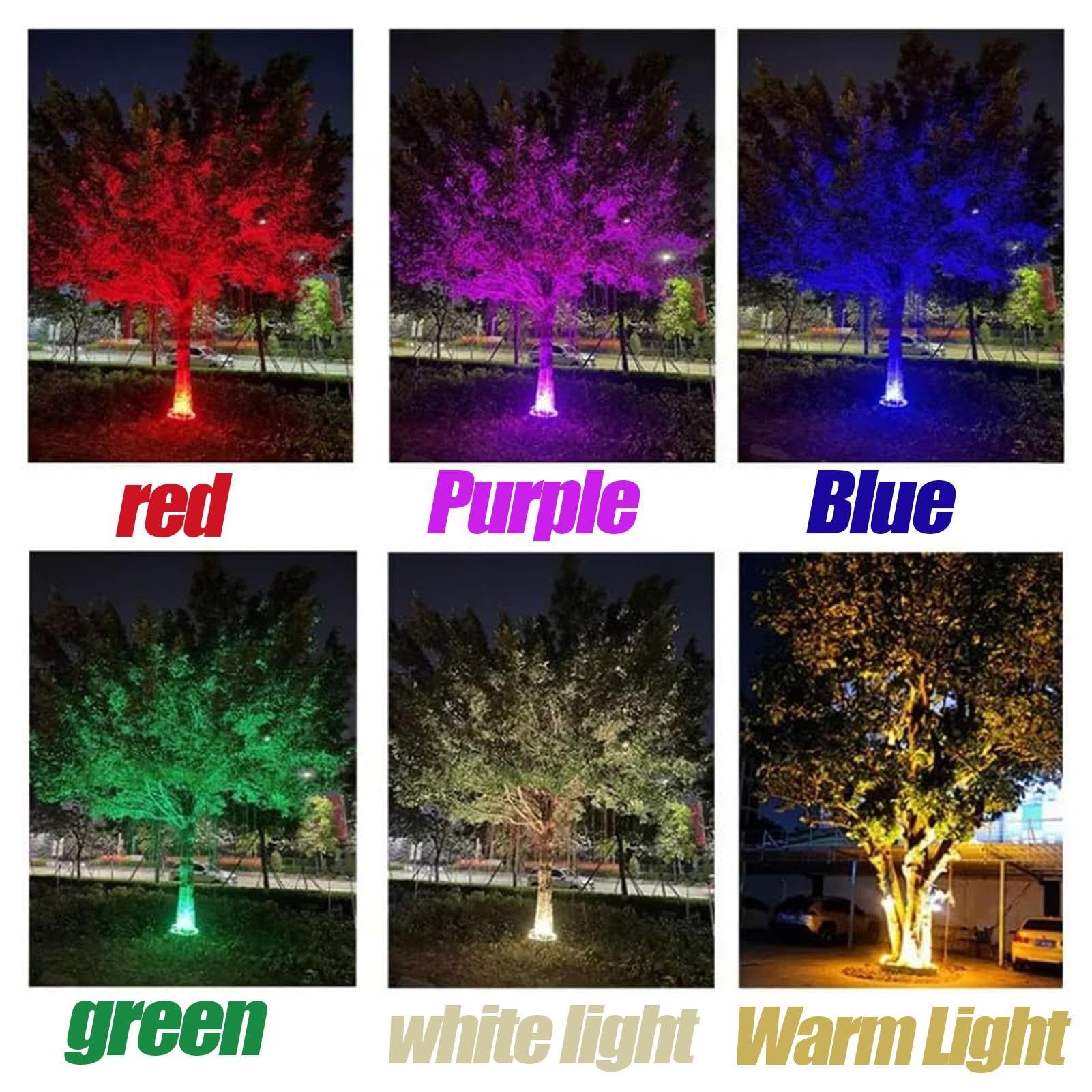 Albero All'aperto Luce, Luci Del Letto Di Fiori Illuminazione Del Paesaggio