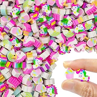300pcs Rainbow Foal Mini Erasers for Kids, Bulk Cute Pencil Erasers Small Fun Erasers for Classroom Rewards Party Favors Gift Filling Eraser