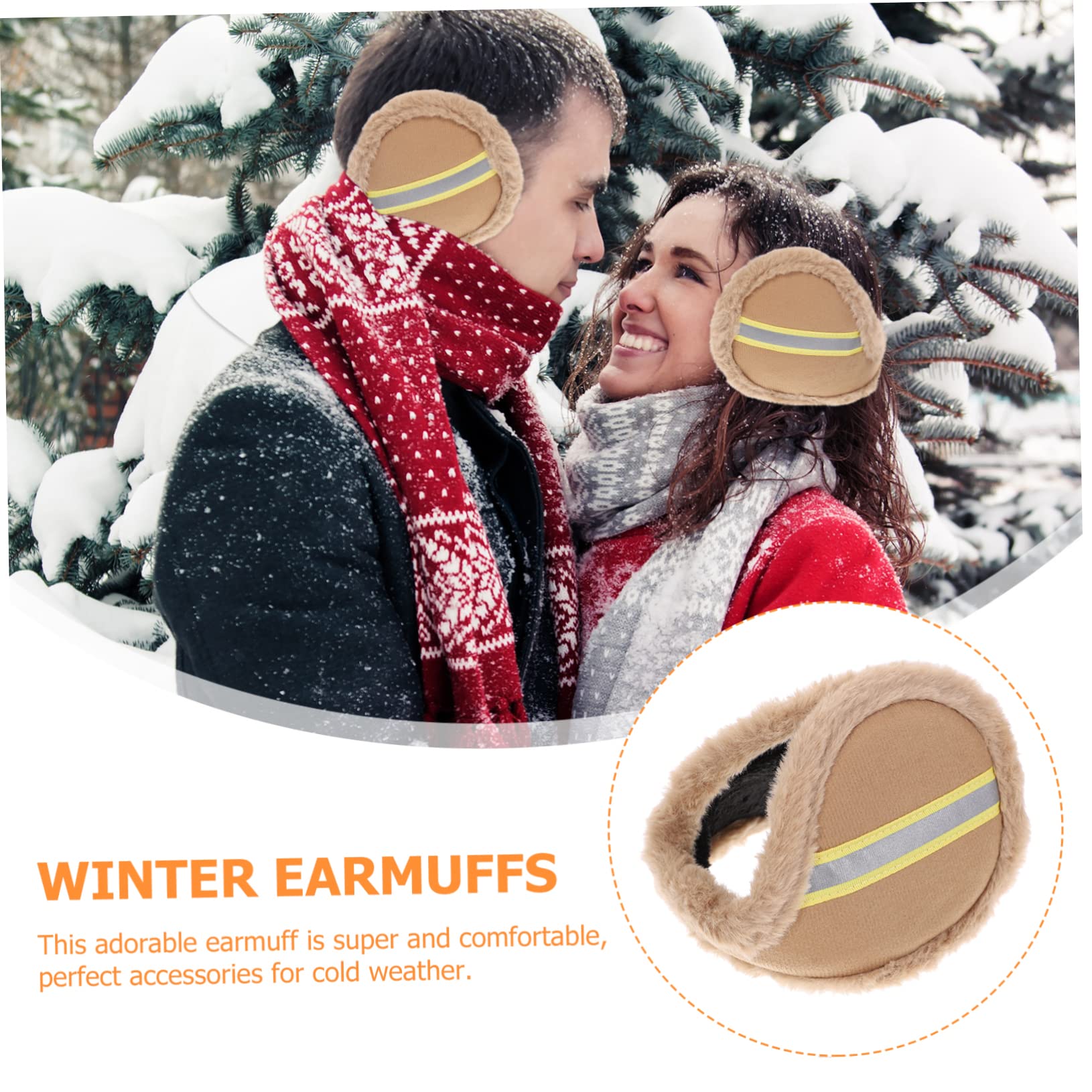 4piezas Orejeras Calentadoras Unisex Antiviento Para Invierno Diseño Portátil y Duradero Protector De Oídos Para Actividades Al Aire Para Esquiar y Festividades
