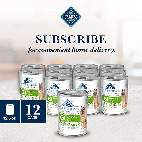 Miniatura 10 de Blue Buffalo Alimento húmedo natural para perros con apoyo gastrointestinal para dieta veterinaria, requerida receta veterinaria, pollo, latas de