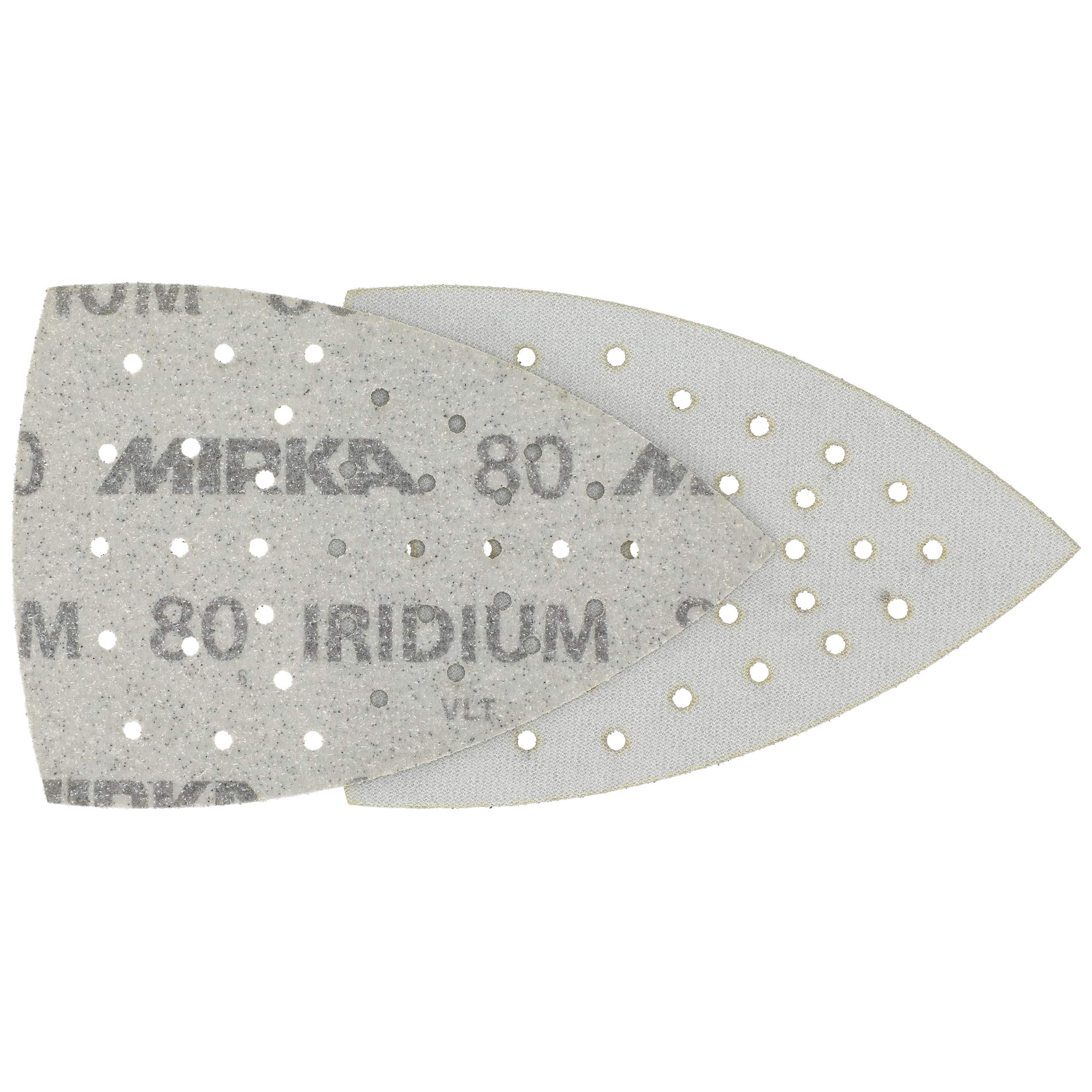 Mirka Iridium Papel de Lija Triángulo 100x152x152mm 36 Agujeros 50 uds