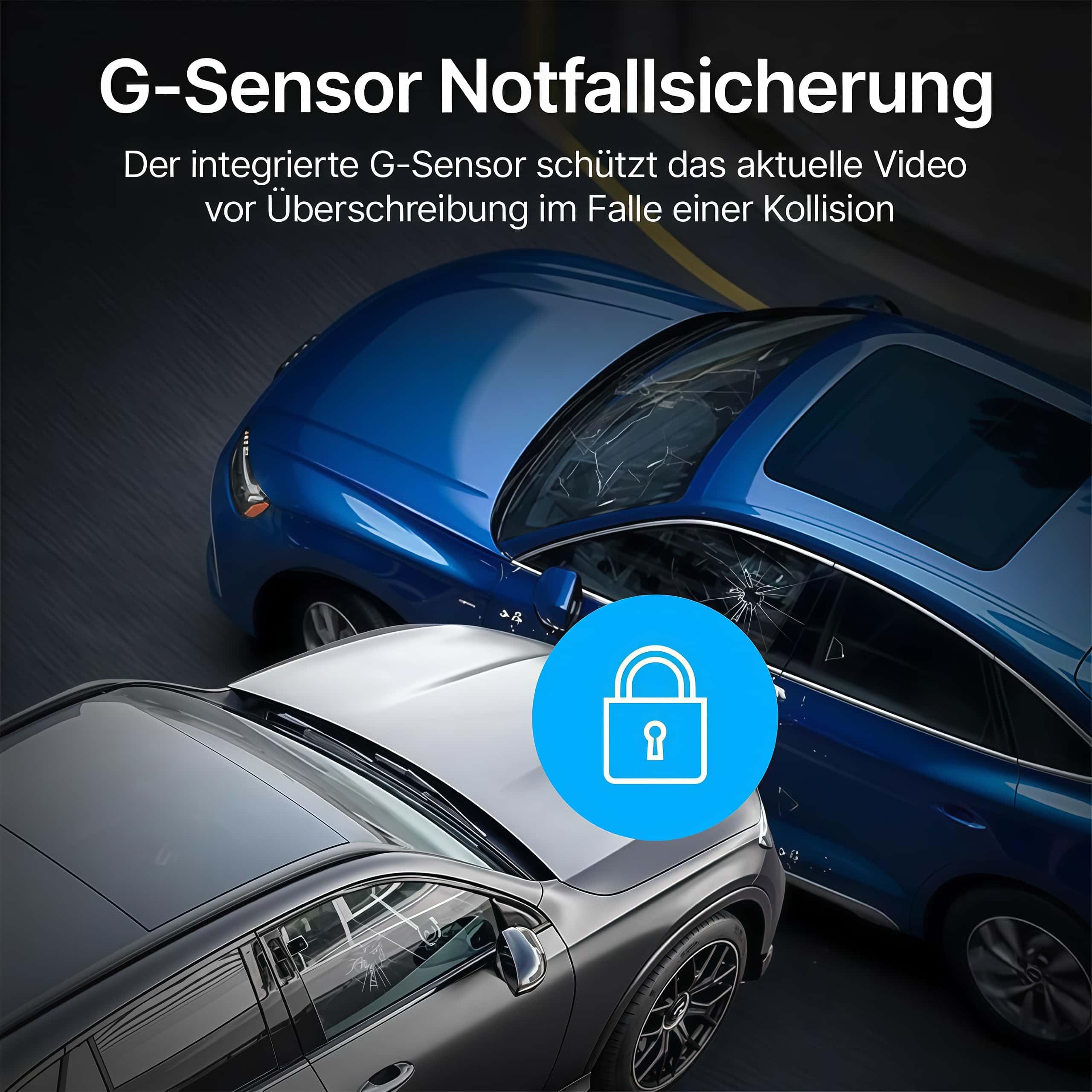 4K Dashcam mit 3,94" Bildschirm/Vorne & hinten/Autokamera mit 170° Weitwinkelansicht/Nachtsicht/Parküberwachung Vorne Und Hinten Mit Parküberwachung Für Unterwegs (Schwarz A,32G)