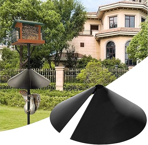 Deflector envolvente de ardilla para poste de comedero de pájaros, protector único de 16 pulgadas, protege los comederos colgantes para pájaros