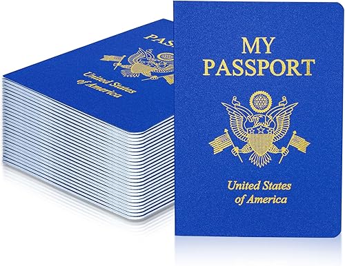 XIISVINT 60 cuadernos de pasaporte en blanco, libro de pasaporte azul, libro de pasaporte falso, diario de viaje, libro de colecciĂłn de calcomanĂas XIISVINT 60 cuadernos de pasaporte en blanco, libro de pasaporte azul, libro de pasaporte falso, diario de viaje, libro de colecciĂłn de calcomanĂas