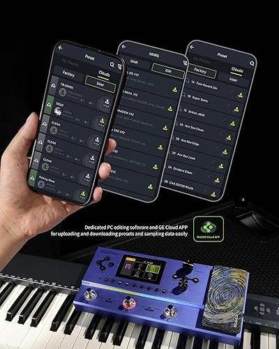 Vista 14 de MOOER GE200 Pedal de efectos múltiples para modelado de amplificador de guitarra GE200,GE150,GE200 Plus,GE200 Pro,PE100,GE250