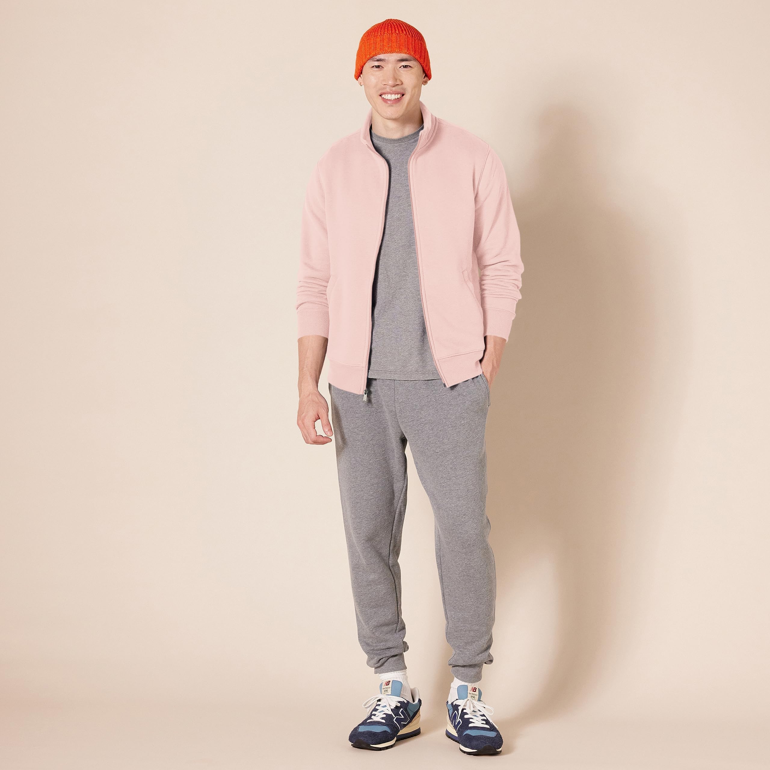 Amazon Essentials Felpa con Collo a Lupetto con Cerniera Integrale Uomo