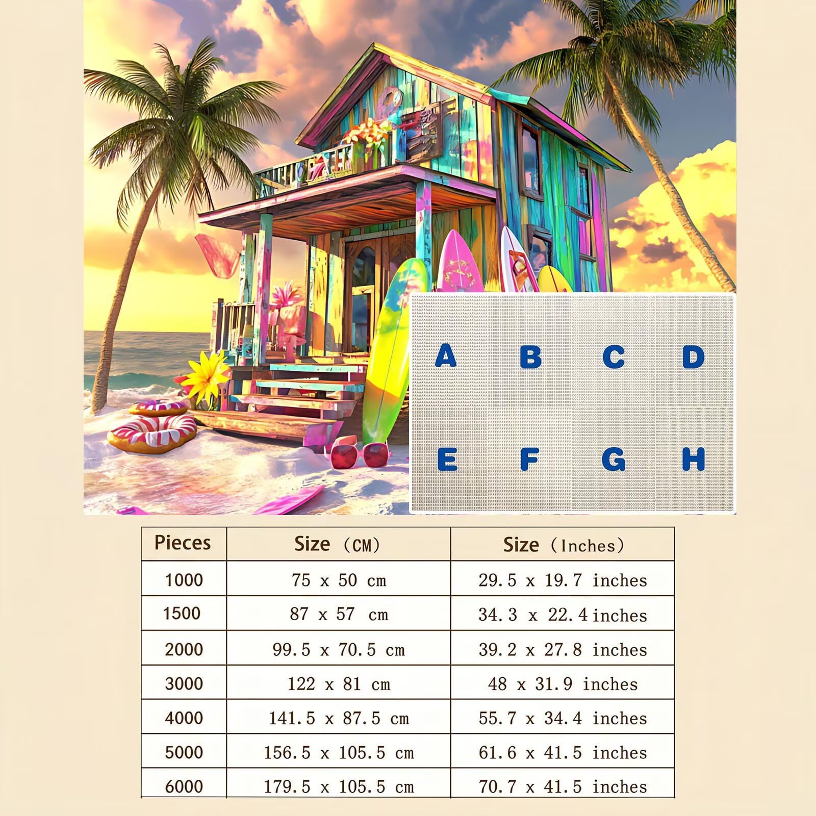 Playa navegar Puzzle de 1500 Piezas, Juego de Mesa Familiar de Madera - Rompecabezas Adultos para Toda La Familia, Rompecabezas Educativo DIY y Antiestrés - con Mapa de Referencia, 87 x 57 cm f0-260