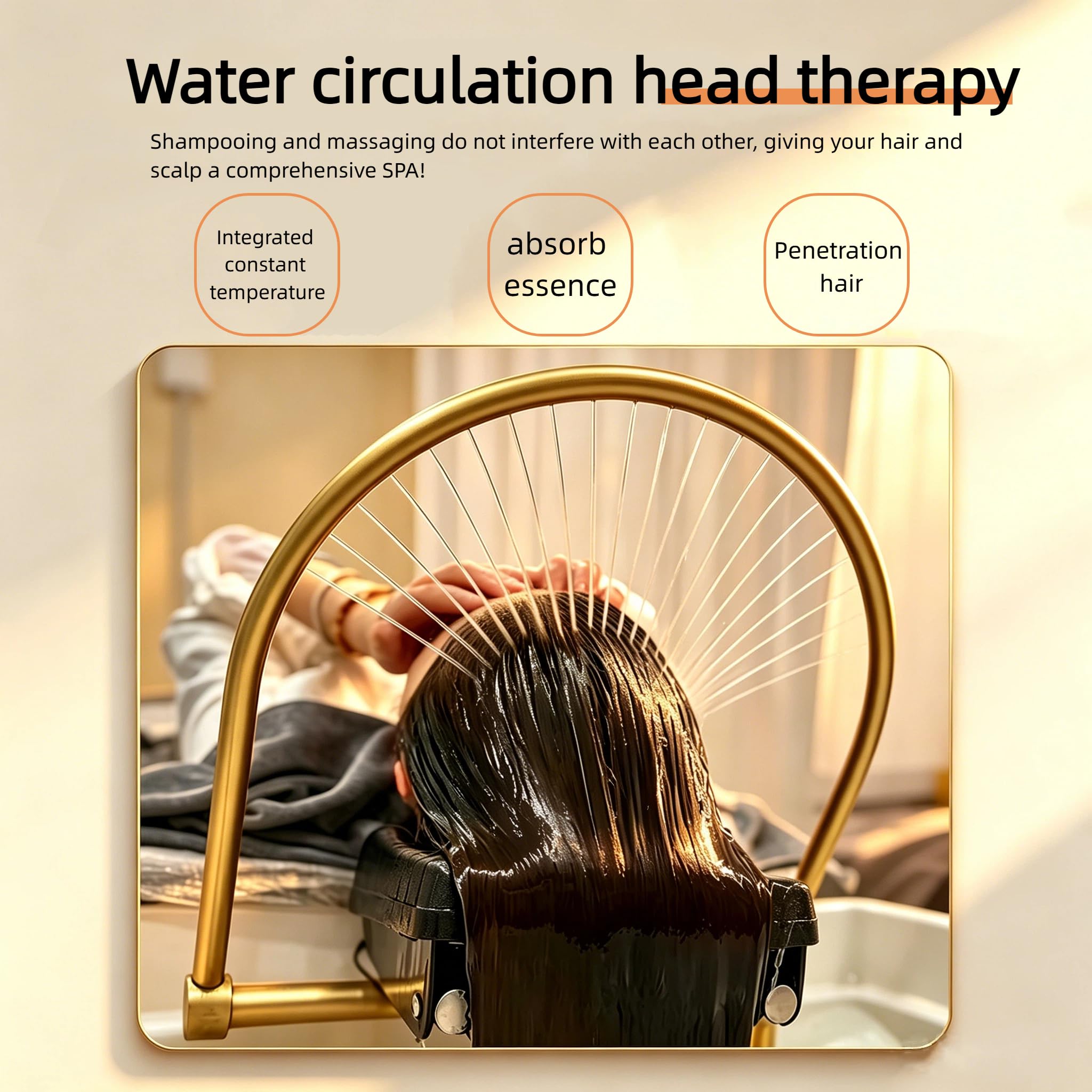 Attrezzatura Per Head Spa Dell'Acqua Serbatoio Portatile 60 l, 4 Ruote Universali Scaldabagno Lavandino Shampoo D'Acqua Giapponese Lavatesta Portatile per Massaggio, per Salone