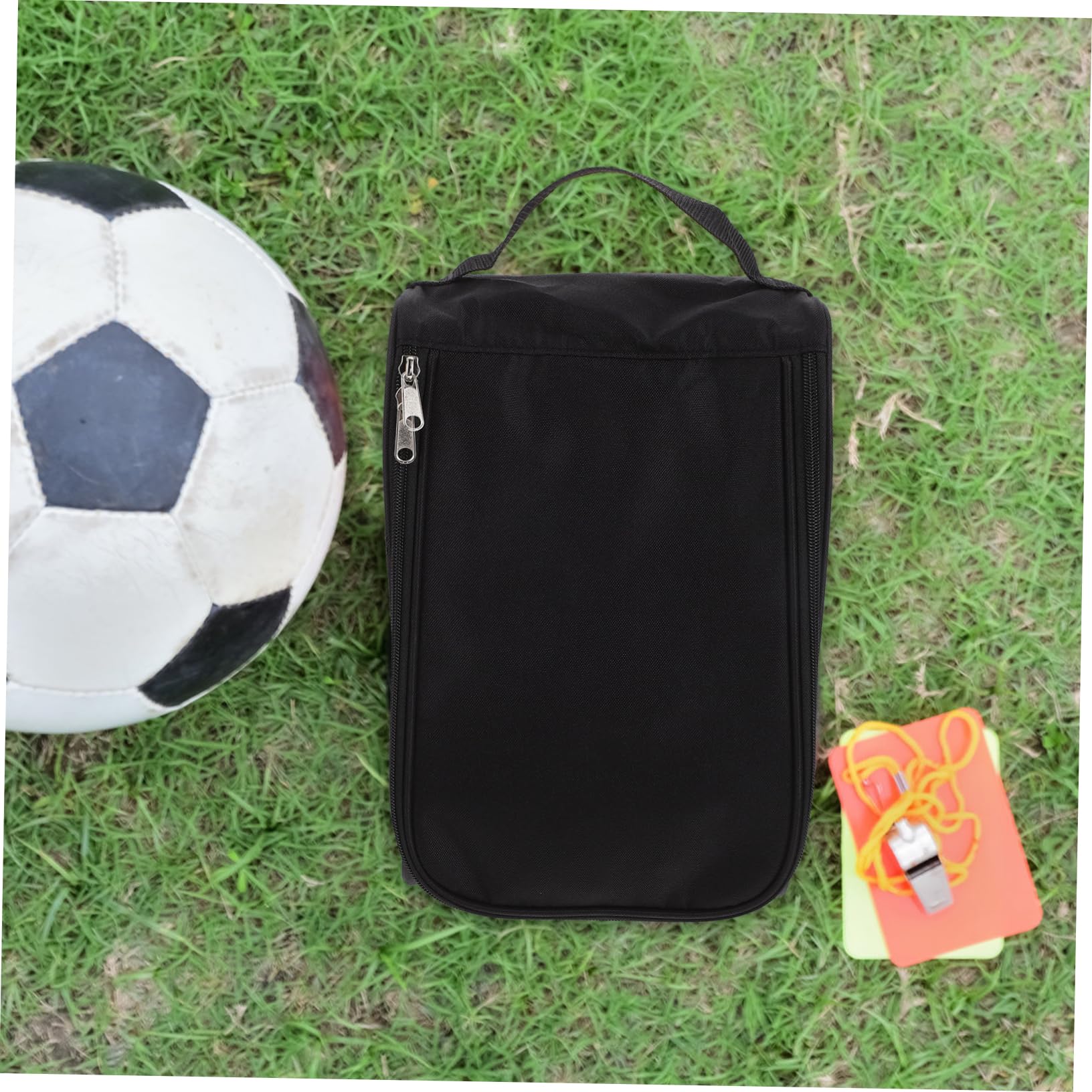 Abaodam Golf Bag Compartment Shoes Storage Bag for Men Sneaker Pouch Golf Shoe Bag Zipper Golf Shoes Sport Travel Shoe Bag Small Carrier Bags Shoe Case Travel Essentials Black Polyester