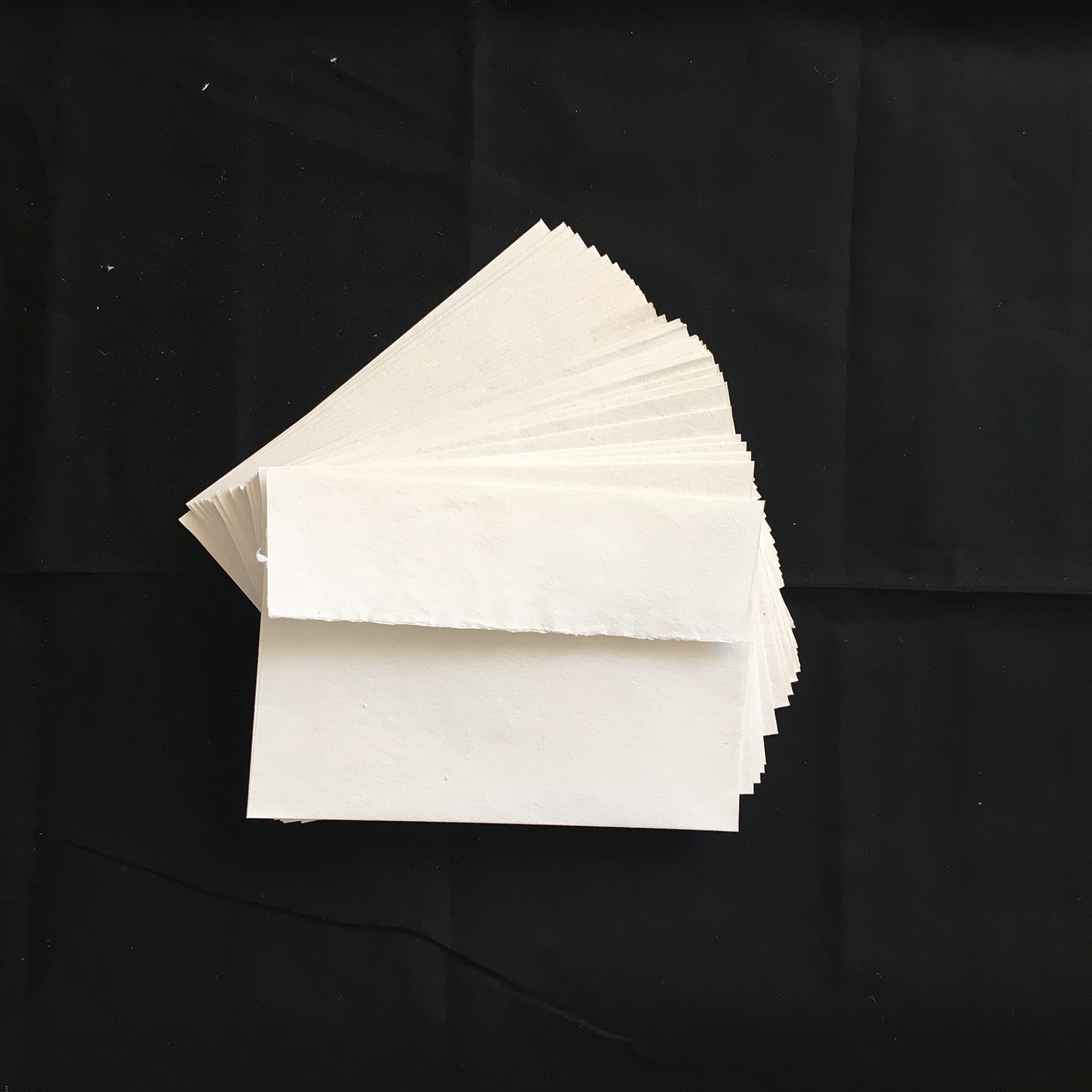 Khadi Handmade Cotton Rag Paper C6 Envelopes - White - Pack of 20