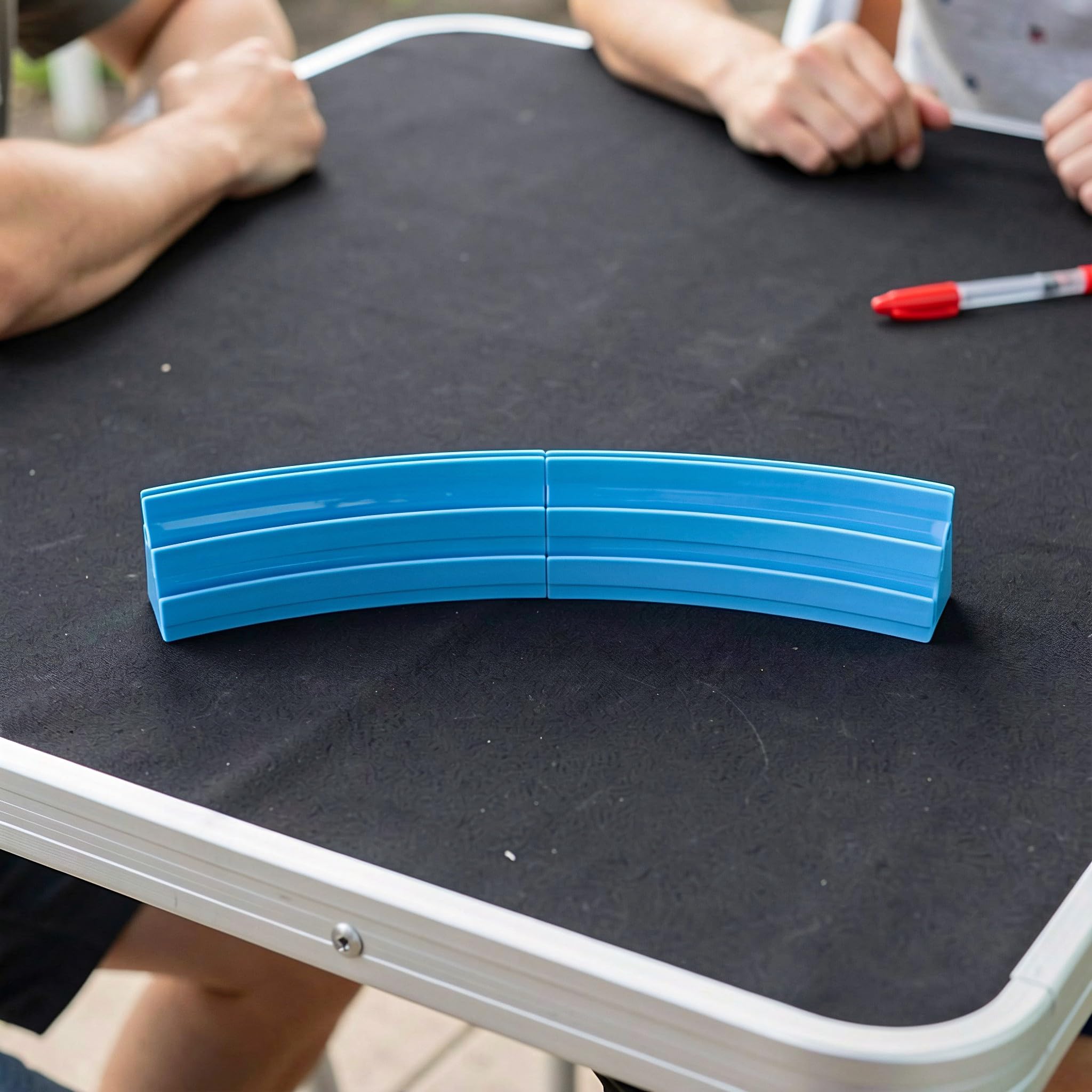 Luxshiny Porta carte da gioco in plastica per 4 paia di carte, supporto per