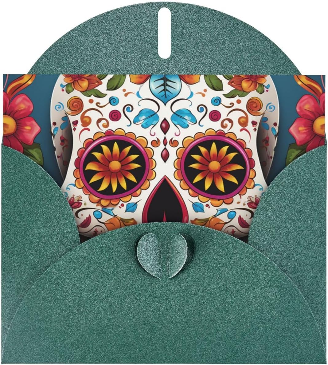 4" X 6" Blank Greeting Cards With Envelopes All Occasion Note Cards Colorful Sugar Skull Thank You Cards For Christmas Holidays Birthday Graduation Anniversaries image 2