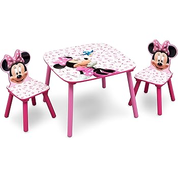 Disney - Set Tavolo con 2 sedie per bambini Minnie Mouse ...