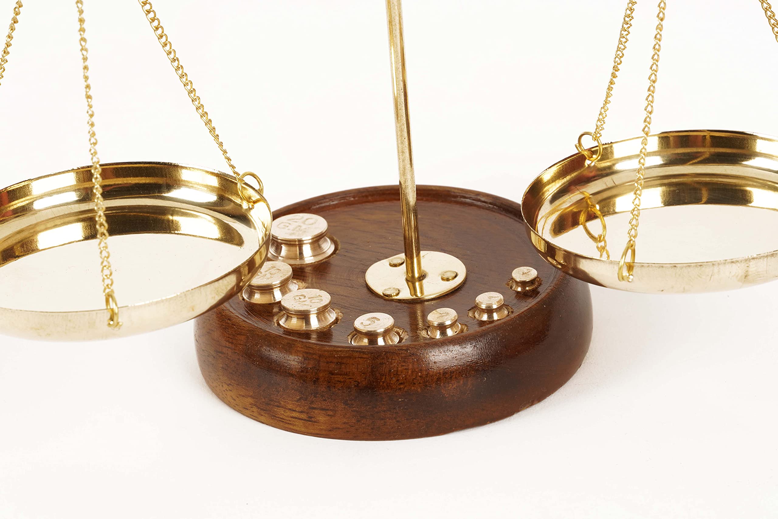 IBA Indianbeautifulart Apothecary Scale Vintage Collectible Brass Weight Scale Home Decor Antique Weight Balancing Scale Taraju - Image 3
